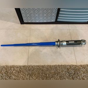 Plastic Blue Retractable Light Sabre